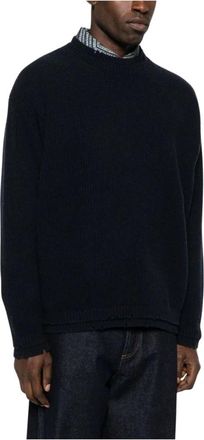 Federico Cina Heren, Truien, Blauw, Maat: XL Wol