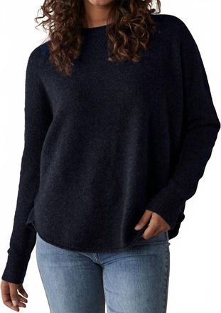 The Normal Brand Marianna Crewneck Sweater In Navy