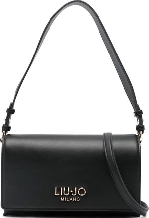 Liu Jo Borsa a tracolla con placca logo - Nero