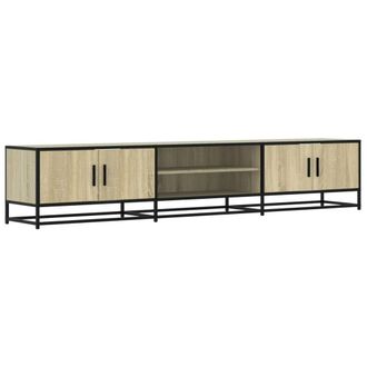 Berkfield Home TV Cabinet Sonoma Oak 210x35x41 cm Engineered Wood in Brown | Size: 210 x 35 x 41 cm