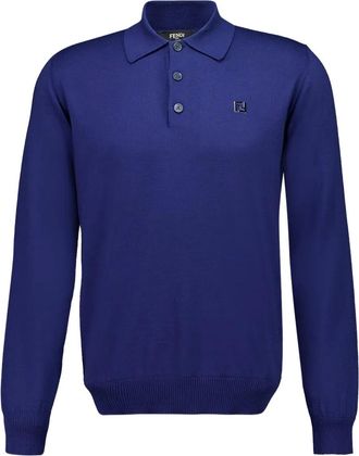 Fendi Polo a maniche lunghe - Blu
