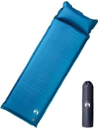 OEM Colch&oacute;n Autoinflable Para Camping Con Almohada, 1 Persona, Turquesa
