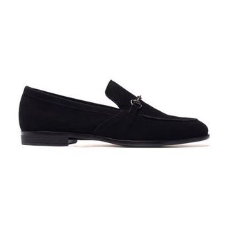 Carlos By Carlos Santana Louis Bit Loafer in Black Suede at Nordstrom, Size 11.5
