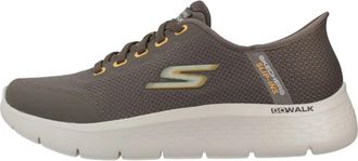 Skechers GO Walk Flex - Netro - Heren - Sneakers - Bruin - 46 EU - Schoenen