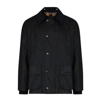 Barbour Jassen, Heren, Blauw, S, Blauwe gewaxte Bedale jas
