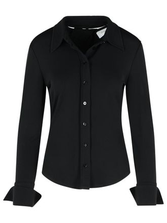 Sportmax Candido Black Viscose Polo Shirt