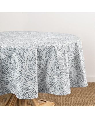 Elrene Savannah Boho Paisley Printed Vinyl Indoor/Outdoor Round Tablecloth