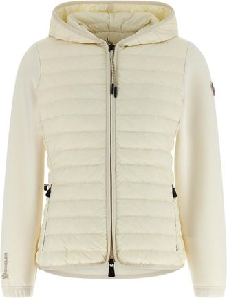 Moncler White Padded Hoodie