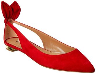 Aquazzura Deneuve Suede Flat
