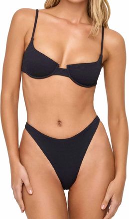 L*Space Belle Bikini Top In Black