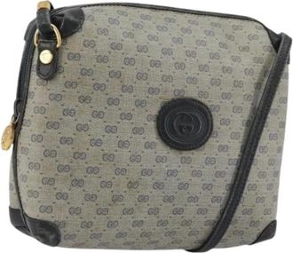 Gucci Pre-owned Cross Body Bags, female, Blue, Size: ONE SIZE Pre-owned Vintage Shoulder Bag