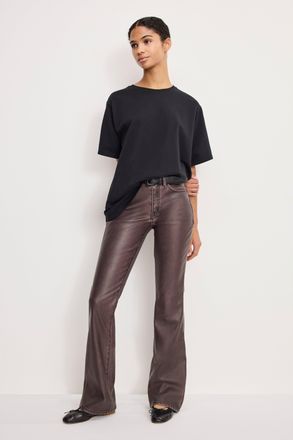 Good American Womens Good Classic Bootcut Vegan Leather Pants | Vamp, Size 28 Plus | Good American by KhloÈ Kardashian