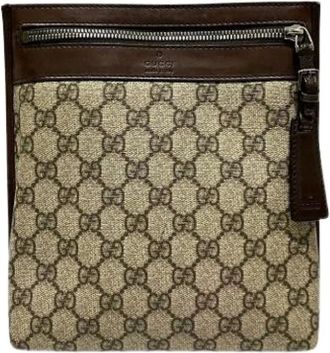 Gucci Pre-owned Cross Body Bags, female, Beige, Size: ONE SIZE Pre-owned Vintage Shoulder Bag