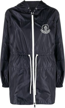 Moncler Veirade hooded parka - women - Polyamide - 4 - Blue