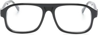Moncler ML5198 Rectangular Eyeglasses - unisex - Acetate - 54 - Black
