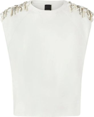 Pinko T-shirt con decorazione - Bianco