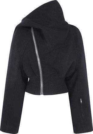 Rick Owens Scarf Flight Bomber Jacket