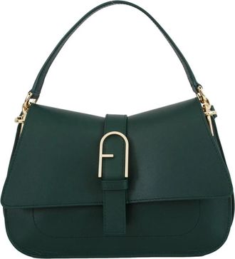 Furla Top Handle Bag - Dames - Handtassen - Groen - ONE Size - Leer - Tassen