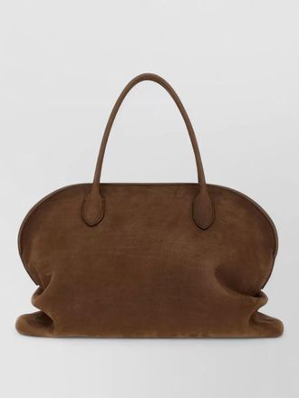 The Row agnes 15 leather tote bag top handles