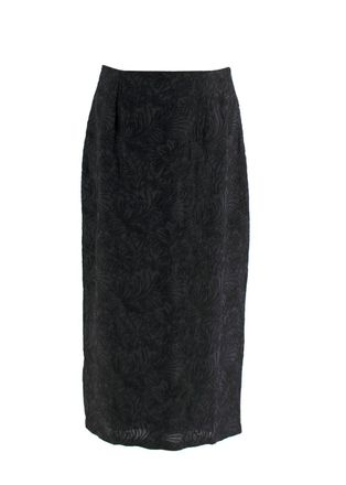 Mara Hoffman Embroidered Black Midi Skirt Size S