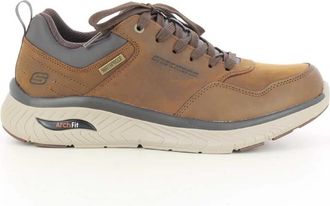 Skechers Heren Schoenen Cognac - Heren - Sneakers - Bruin - 41 EU - Schoenen