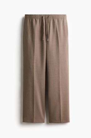 H&M Hose in Relaxed Fit - Beigemeliert