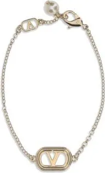 Valentino Garavani Gold Metal Womens Bracelet