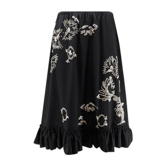Dries Van Noten Maxi Skirts, female, Black, Size: XS Dries Van Noten Skirts Black