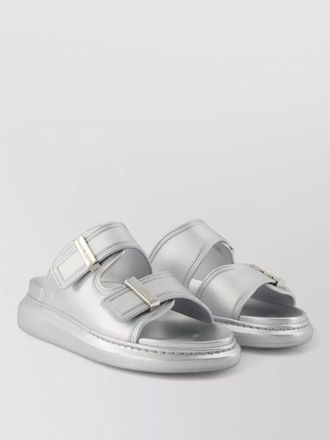 Alexander McQueen hybrid rubber double strap flat sandals