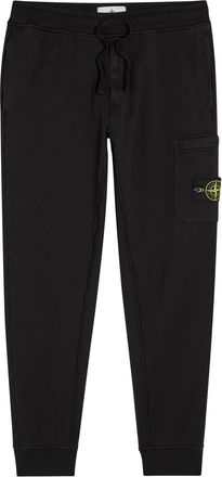 Stone Island Logo Cotton Sweatpants - Black - XL