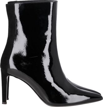 Giuseppe Zanotti Pointed Toe Ankle Boots in Black Patent Leather