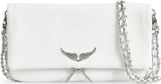 Zadig&Voltaire Rock Grained Leather Clutch Bag