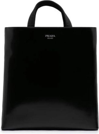 Prada Pre-owned Vintage Tote - unisex - Vintage Shopper - Zwart - ONE Size - Leer - Vintage