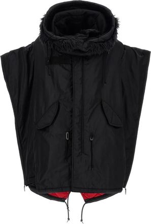 Junya Watanabe Oversized Puffer Jacket - Dames - Bodywarmers - Zwart - S - Nylon - Jassen