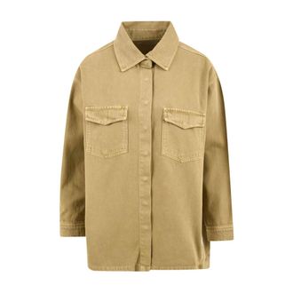 Hinnominate Light Jackets, female, Beige, 2XS, Stylish Womens Shirt