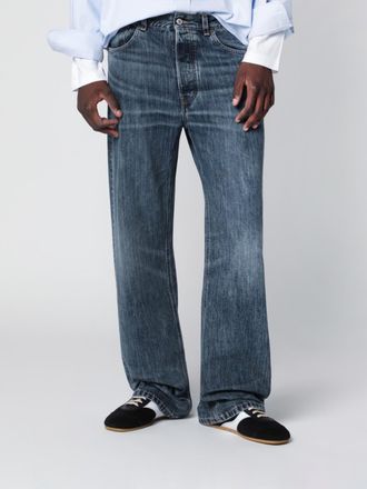 Jeanerica Mid-Rise Straight-Leg Cotton Denim Jeans