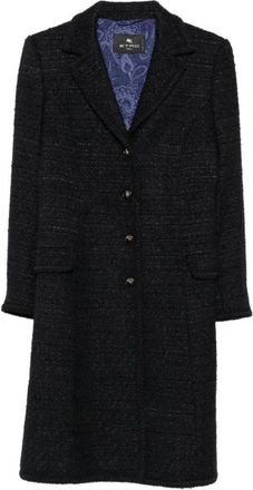 Etro Abrigo - Dames - Mantel - Zwart - M - Jassen