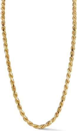 Yield of Men Mens 5mm Rope Chain Necklace in Gold at Nordstrom Rack, Size 20
