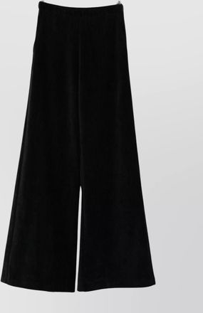 Forte_Forte high-waisted wide-leg velvet trousers