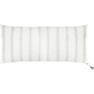 Anaya with Love Linen Pillow with Down Alternative Insert in Grey at Nordstrom, Size 20X20