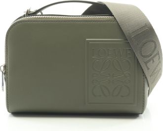 Loewe Khaki Leather Handbag Shoulder Bag (Pre-Owned)