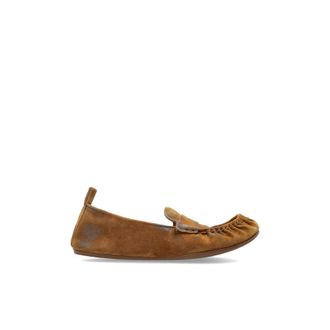 Acne Studios Loafers, female, Brown, Size: 10 US Suede Loafer