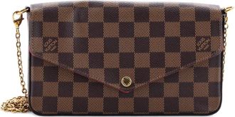 Louis Vuitton Felicie Pochette Damier crossbody bag - Bruin
