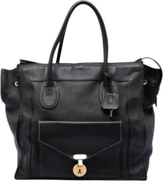 Celine Pre-owned Tote Bags, female, Black, Size: ONE SIZE Pre-owned The Envelope Luggage Tote