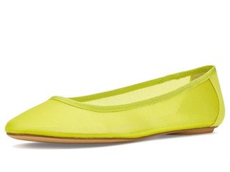 Franco Sarto Christina2 Ballerina/Skimmer Shoes Womens Flat Shoes Vibrant Lime Mesh : 5.5 M
