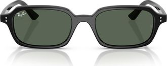 Ray-Ban Zuri 51mm Pillow Sunglasses in Black /Dark Green at Nordstrom