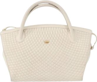Bally Pre-owned Leather Handbag - Dames - Vintage Handtas - Wit - ONE Size - Leer - Vintage
