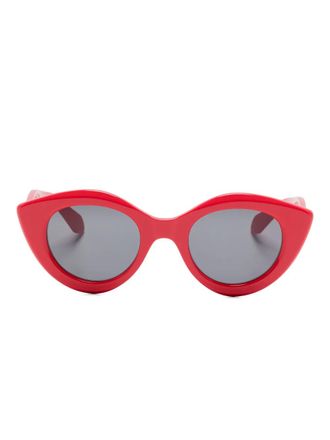 Alaia cat-eye sunglasses - unisex - Acetate - 50 - Red