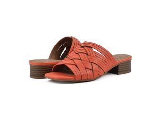 White Mountain Alluvia Womens Sandals Aperol Spritz/Smooth : 8.5 M, Synthetic