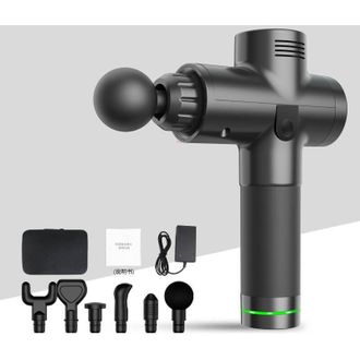 OEM Pistola De Masaje De Tejido Profundo, Ideal Para La Fascia Y Los M&uacute;sculos Tensos: Incluye 6 Accesorios, Vibraciones Potentes, Dise&ntilde;o Ergon&oacute;mico Y Sile